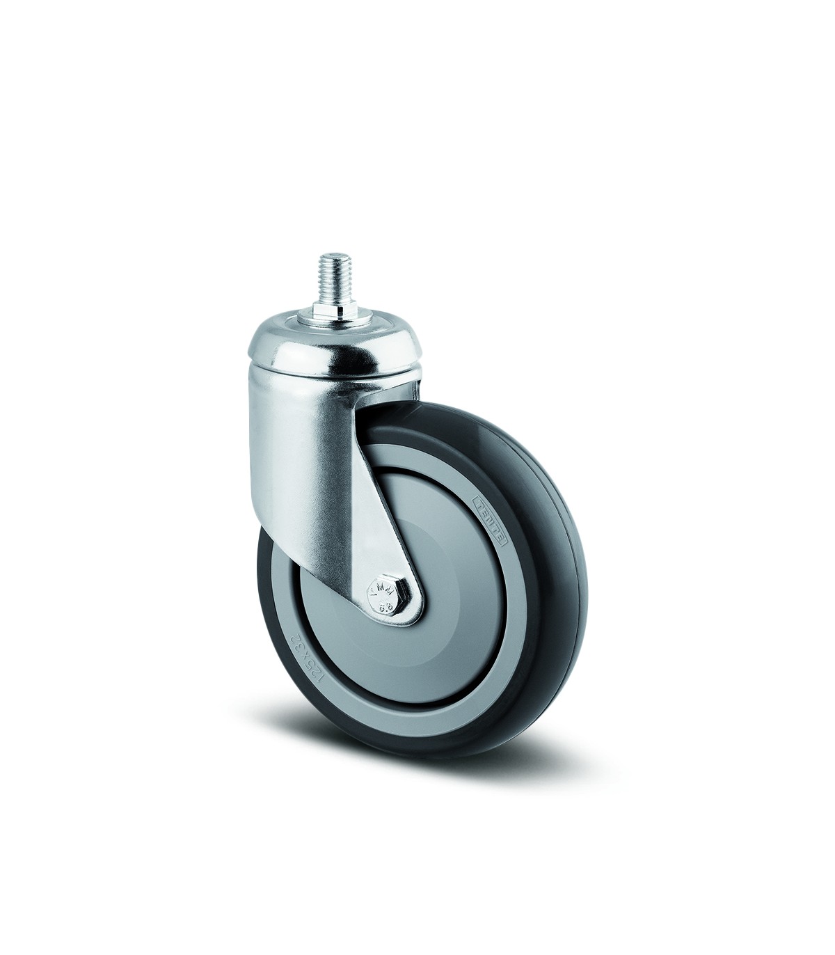 Roulette pivotante - E-series - Manner - à tige / pour chariot / en acier