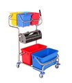 Chariot de nettoyage inox