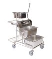 Chariot de nettoyage inox pour salle blanche