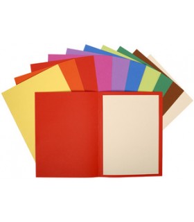 Chemise A4 carton coloris assortis